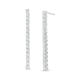 0.75 CT. T.W. Certified Lab-Grown Diamond Stick Drop Earrings in 14K White Gold (F/SI2)