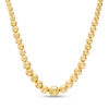 Thumbnail Image 0 of Italian Gold Graduated Beaded Chain Necklace in 18K Gold – 16.5"