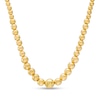 Thumbnail Image 1 of Graduated Beaded Chain Necklace in 18K Gold – 16.5"