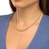 Thumbnail Image 2 of Graduated Beaded Chain Necklace in 18K Gold – 16.5"
