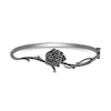 Thumbnail Image 1 of Enchanted Disney Villains Maleficent 0.45 CT. T.W. Black Diamond Rose Thorns Bangle in Sterling Silver