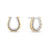 Thumbnail Image 2 of Disney Treasures Toy Story 0.085 CT. T.W. Diamond Horseshoe Stud Earrings in Sterling Silver and 10K Gold