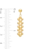 Italian Gold Diamond-Cut Beaded Drop Earrings in 18K Gold