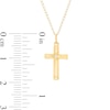Thumbnail Image 2 of Child's Diamond Accent Solitaire Cross Pendant in 14K Gold – 13"