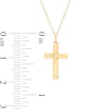 Thumbnail Image 1 of Child's Diamond Accent Solitaire Cross Pendant in 14K Gold – 13"