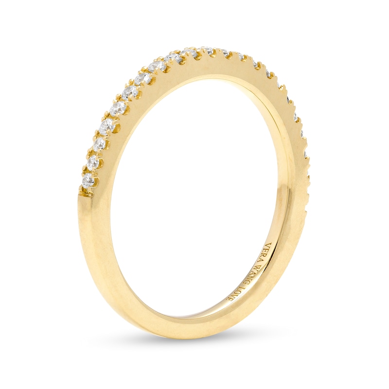 Main Image 3 of Vera Wang Love Collection 0.23 CT. T.W. Diamond Anniversary Band in 14K Gold (I/SI2)