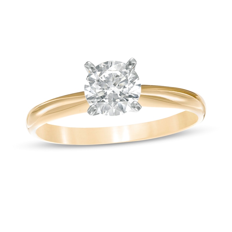 Main Image 1 of 1.00 CT. Diamond Solitaire Engagement Ring in 14K Gold (I/I1)