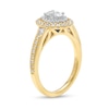 Vera Wang Love Collection 0.69 CT. T.W. Oval Diamond Double Frame Engagement Ring in 14K White Gold (I/SI2