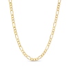 Thumbnail Image 0 of 3.4mm Diamond-Cut Figaro Chain Necklace in Hollow 10K Gold - 18"