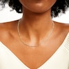 Thumbnail Image 2 of 3.4mm Diamond-Cut Figaro Chain Necklace in Hollow 10K Gold - 18"