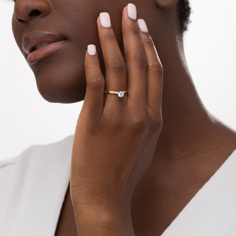 Main Image 2 of 0.50 CT. Diamond Solitaire Engagement Ring in 14K Gold (I/I1)
