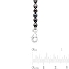 3.0-7.0mm Dyed Black Freshwater Cultured Pearl Graduated Necklace in Sterling Silver