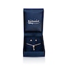 Enchanted Disney Belle Diamond Accent Key Pendant and Rose Stud Earrings Set in Sterling Silver with 10K Gold - 19"