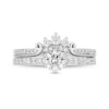 Thumbnail Image 2 of Enchanted Disney Majestic Princess 0.95 CT. T.W. Diamond Crown Contour Bridal Set in 14K White Gold