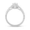 Thumbnail Image 4 of Enchanted Disney Majestic Princess 0.95 CT. T.W. Diamond Crown Contour Bridal Set in 14K White Gold
