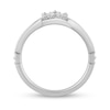 Thumbnail Image 5 of Enchanted Disney Majestic Princess 0.95 CT. T.W. Diamond Crown Contour Bridal Set in 14K White Gold