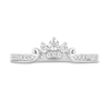 Thumbnail Image 6 of Enchanted Disney Majestic Princess 0.95 CT. T.W. Diamond Crown Contour Bridal Set in 14K White Gold