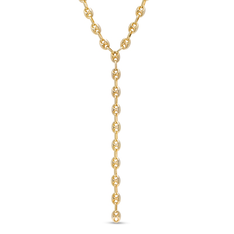 Italian Gold 4.7mm Mariner Chain Link "Y" Necklace in 14K Gold|Peoples Jewellers