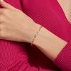 Thumbnail Image 2 of Diamond-Cut Bar Link Bracelet in 10K Gold – 7.5"