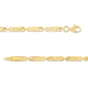 Thumbnail Image 3 of Diamond-Cut Bar Link Bracelet in 10K Gold – 7.5"