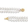 Thumbnail Image 2 of 6.5mm Cultured Freshwater Pearl Double Strand Necklace with 14K Gold Round Filigree Clasp