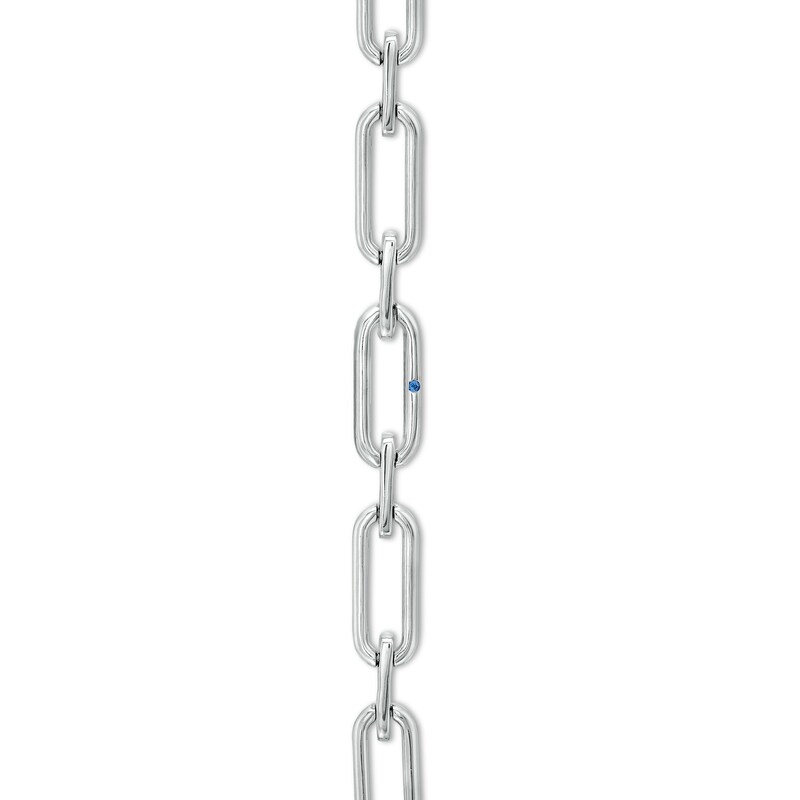 The Kindred Links from Vera Wang Love Collection 0.23 CT. T.W. Diamond Paper Clip Link Bracelet in Sterling Silver