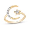 Thumbnail Image 0 of Enchanted Disney Jasmine 0.115 CT. T.W. Diamond Star and Moon Ring in 10K Gold