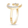 Thumbnail Image 1 of Enchanted Disney Jasmine 0.115 CT. T.W. Diamond Star and Moon Ring in 10K Gold