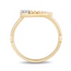 Thumbnail Image 2 of Enchanted Disney Jasmine 0.115 CT. T.W. Diamond Star and Moon Ring in 10K Gold