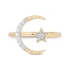 Thumbnail Image 3 of Enchanted Disney Jasmine 0.115 CT. T.W. Diamond Star and Moon Ring in 10K Gold
