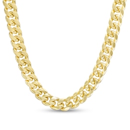 4.5mm Cuban Curb Chain Necklace in Hollow 10K Gold - 22&quot;