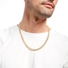 Thumbnail Image 1 of 7.4mm Cuban Curb Chain Necklace in Hollow 10K Gold - 22"