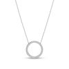 Ladies' Bulova Crystal Accent Bangle Watch with Black Mother-of-Pearl Dial and Circle Necklace Box Set (Model: 96X152)