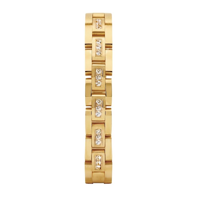 Main Image 3 of Men's Citizen Eco-Drive® Crystal Accent Gold-Tone Chronograph Watch and Bracelet Box Set (Model: FB3002-61E)