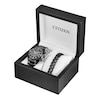 Thumbnail Image 0 of Men's Citizen Eco-Drive® Brycen Black IP Chronograph Watch and Chain Bracelet Box Set (Model: CA4285-68E)
