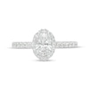 Thumbnail Image 3 of Kleinfeld® 1.115 CT. T.W. Oval Diamond Frame Engagement Ring in 14K White Gold (I/I1)