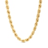 5.0mm Glitter Rope Chain Necklace in Hollow 14K Gold - 20"