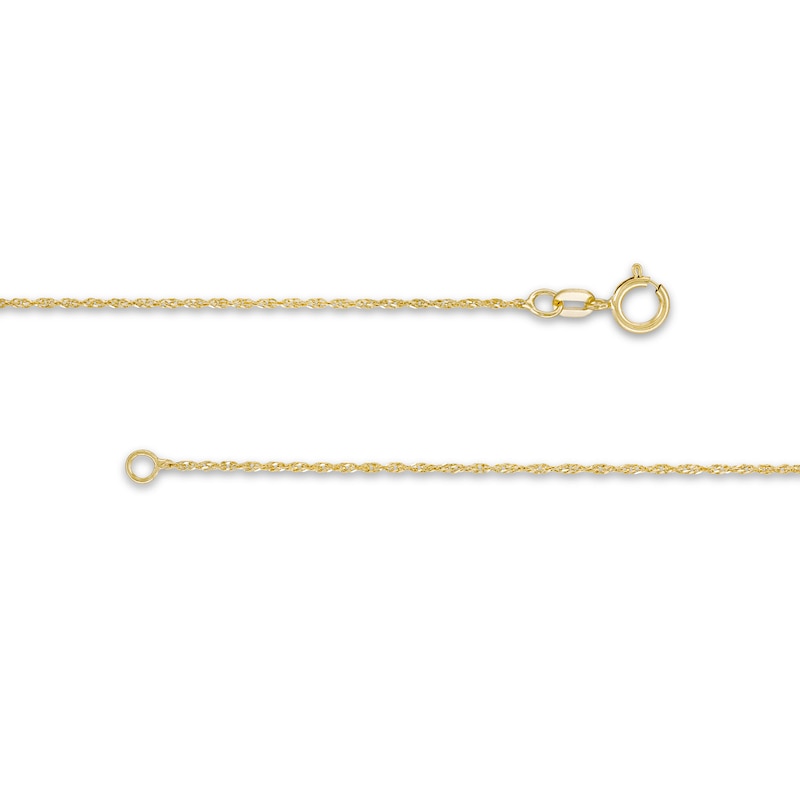 1.0mm Singapore Chain Necklace in Solid 10K Gold - 20"