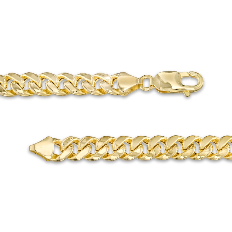 Main Image 3 of 6.2mm Cuban Curb Chain Necklace in Hollow 10K Gold - 22"