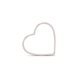 Moments of Love 0.23 CT. T.W. Diamond Large Heart Charm in 10K Rose Gold