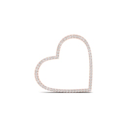 Moments of Love 0.18 CT. T.W. Diamond Medium Heart Charm in 10K Rose Gold