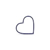 Thumbnail Image 0 of Moments of Love Blue Sapphire Medium Heart Charm in 10K White Gold