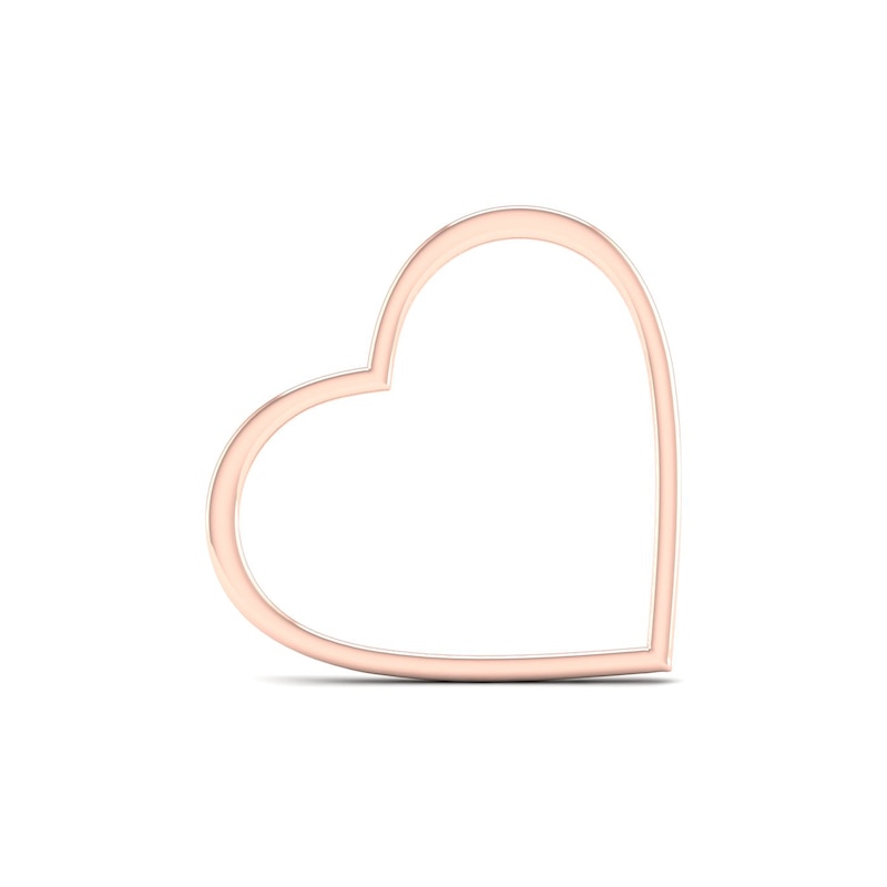 Moments of Love Large Heart Charm in 10K Rose Gold