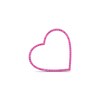 Thumbnail Image 1 of Moments of Love Pink Sapphire Large Heart Charm in 10K White Gold