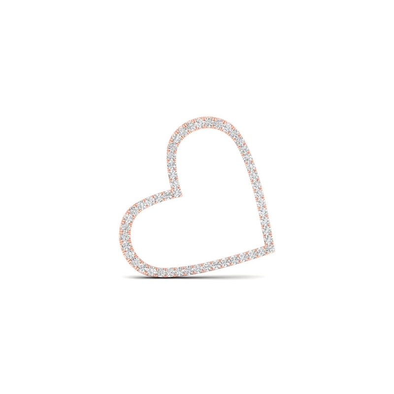 Moments of Love 0.145 CT. T.W. Diamond Small Heart Charm in 10K Rose Gold