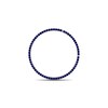Thumbnail Image 1 of Moments of Love Blue Sapphire Large Circle Charm in 10K White Gold