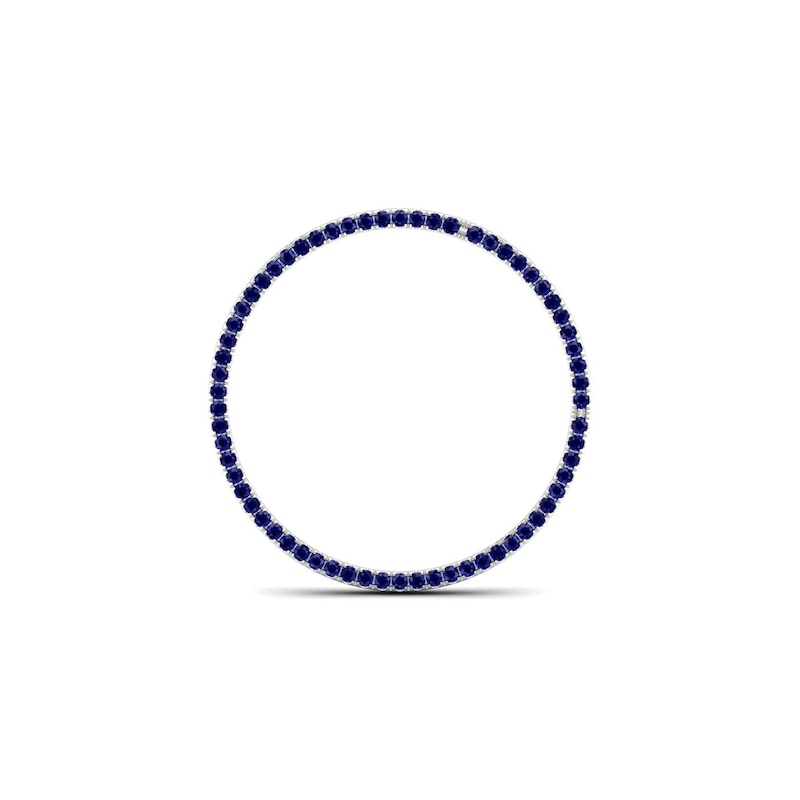 Moments of Love Sapphire Circle Charm in 10K White Gold