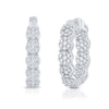 Thumbnail Image 1 of 1.00 CT. T.W. Multi-Diamond Inside-Out Hoop Earrings in 10K White Gold