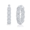 Thumbnail Image 0 of 1.00 CT. T.W. Multi-Diamond Inside-Out Hoop Earrings in 10K White Gold