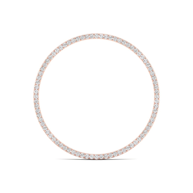 Moments of Love 0.23 CT. T.W. Diamond Large Circle Charm in 10K Rose Gold
